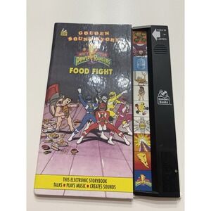 Vintage 1994 Golden Sound Story Power Rangers Food Fight Book. Works